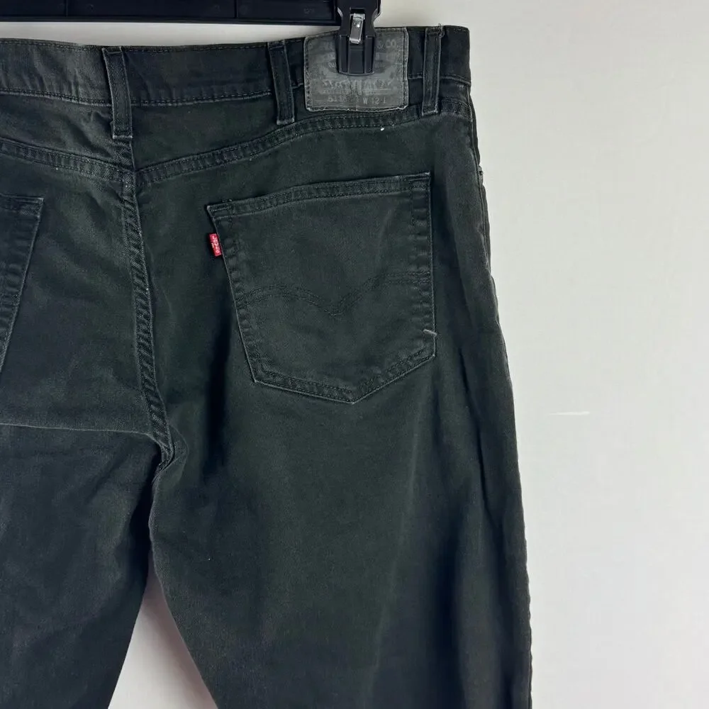 Levi Strauss 511 Men's Cut Off Denim Jeans Shorts Size 42‎ Black Summer Cotton